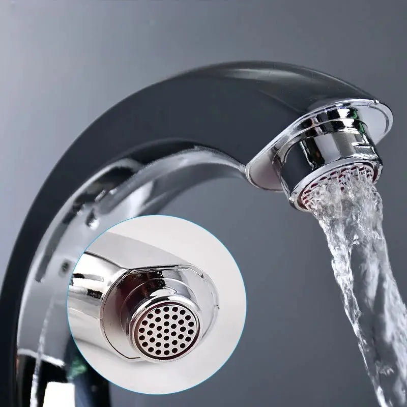 Bathroom & Kitchen basin faucet, chrome deck-mounted single-lever cold-water tap with ABS purifier