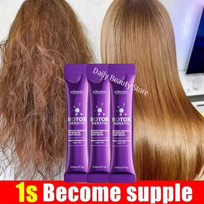 Magical Keratin Hair Mask 5 Seconds Repair Damaged Frizzy Hair Soft Smooth Shiny Nourishing Deep Moisturizing Hair Care