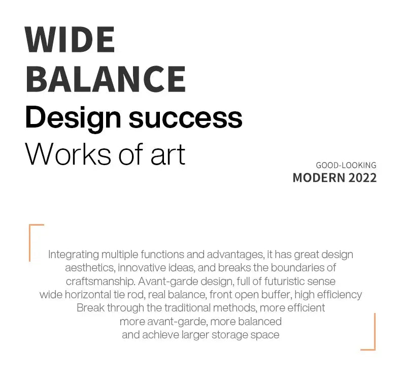 Typography poster with bold WIDE BALANCE, Design success, Works of art on white background.