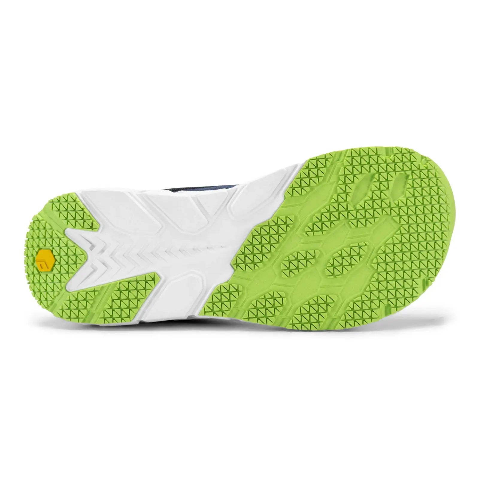 FitVille wide-toe-box men’s running shoe with extra-wide fit and lime-green non-slip, lightweight outsole