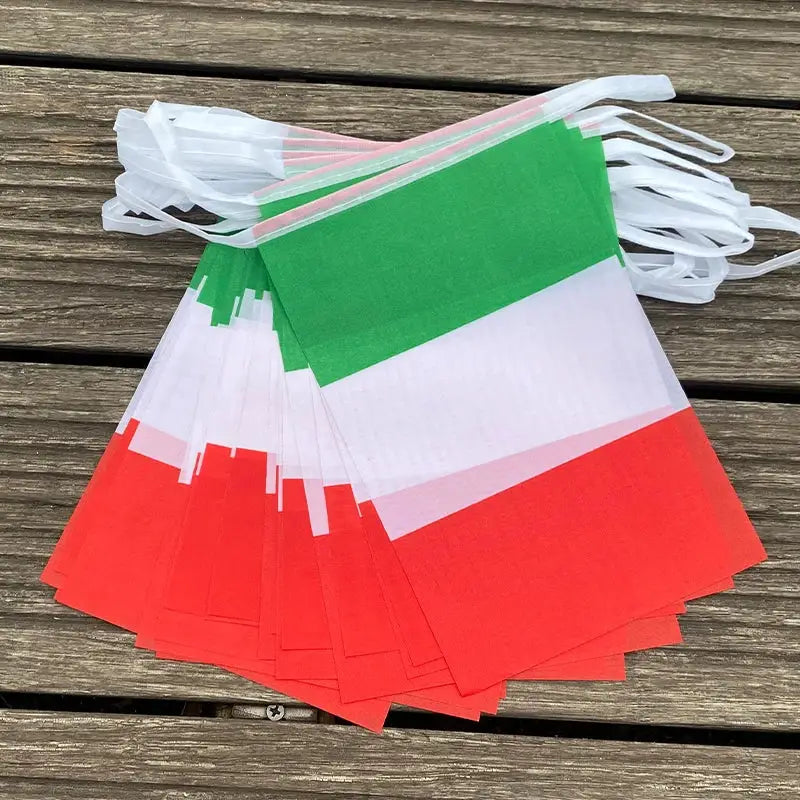 Italian Flags Bunting 20 Pcs Pennant Banner Party Festival Decor