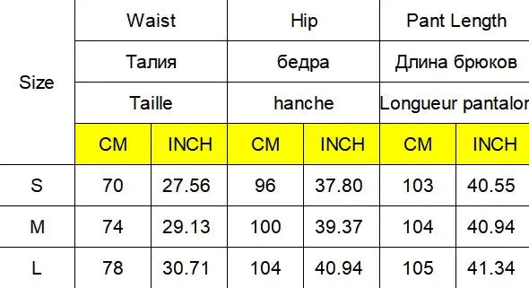 Beading A-Line blazer pant set size chart with waist, hip and pant length for S–L