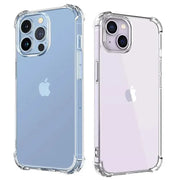 ClearGuard Shockproof Silicone Phone Case for iPhone 15 14 13 12 Pro Max Transparent Protection