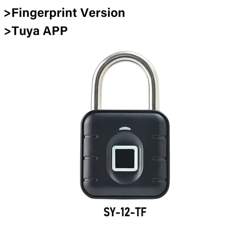 RAYKUBE Bluetooth Fingerprint Padlock Smart Digital Luggage Lock With Tuya App Control IP67 Temporary Password