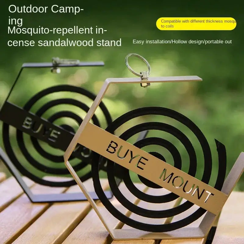 Outdoor Hanging Mosquito Coil Holder for Camping and Hiking Mosquito Coil Tray Organizer