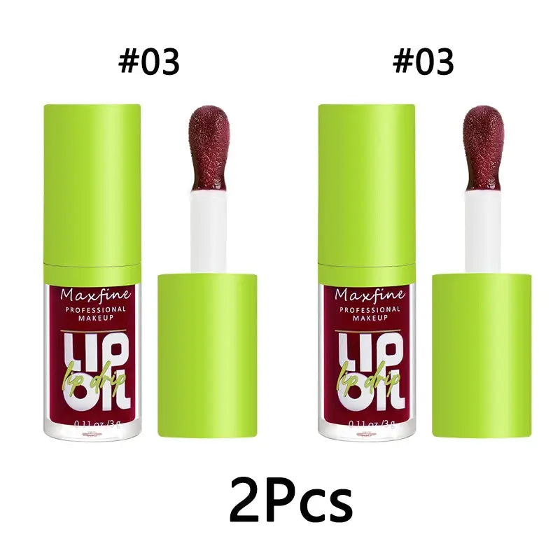 LuminaGlow Lip Gloss Waterproof Long Lasting Hydration Non Sticky Non Fading Formula Green Packaging