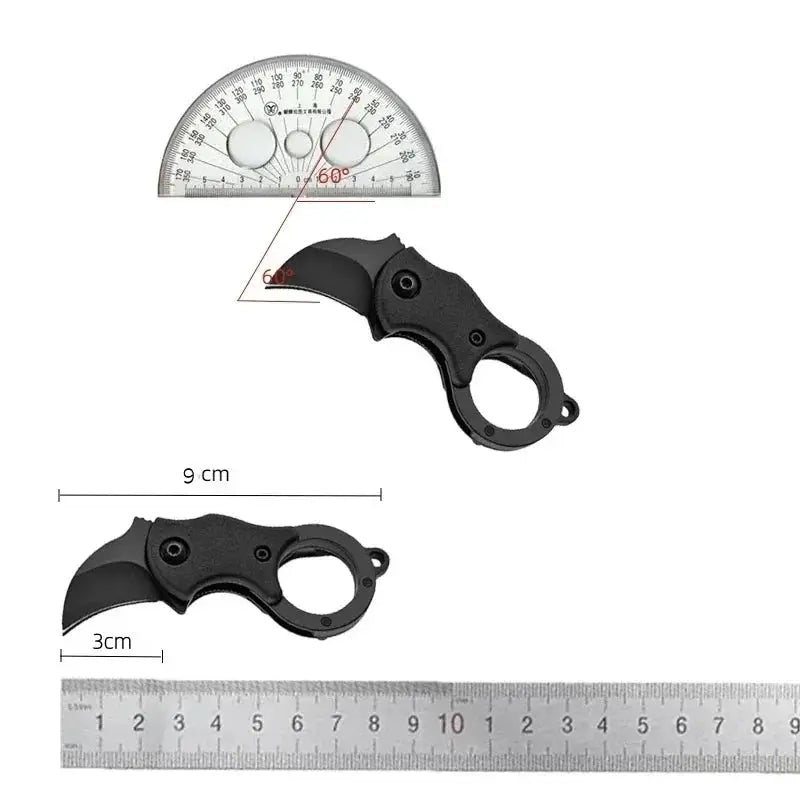 New Keychain Pocket Knife Stainless Steel Mini Portable EDC Tool With Fixed Blade And Chain For Camping