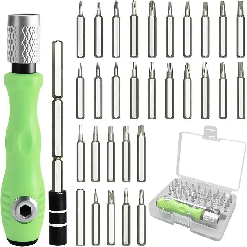 32 In 1 Multifunctional Screwdriver Set With Magnetic 30 Piece Torx And Phillips Bits For Phone PC Gadgets Repair