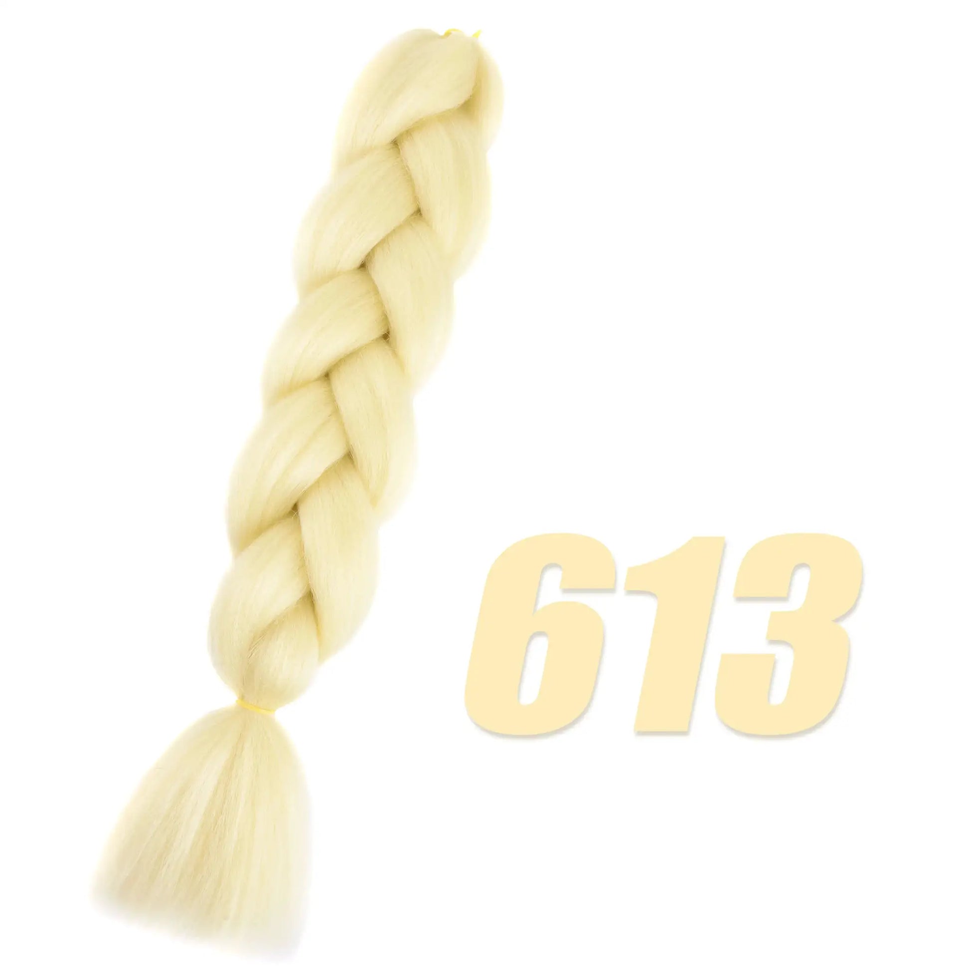 Simples Market synthetic Kanekalon crochet hair in pale blonde, pre-stretched jumbo braids