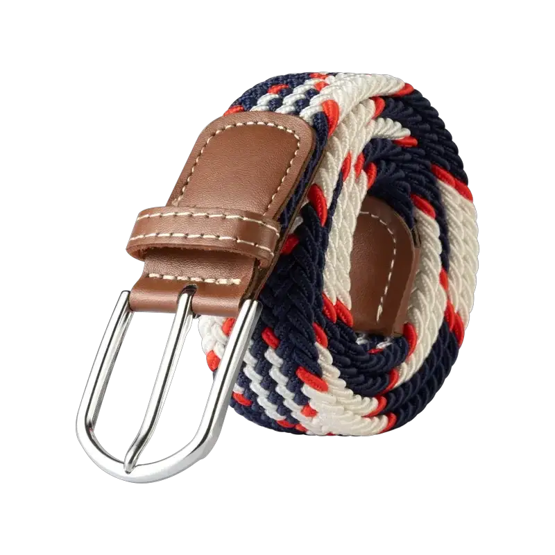UrbanFlex Unisex Knitted Pin Buckle Belt Elastic Braided Canvas Stretch For Comfortable Jeans Wear