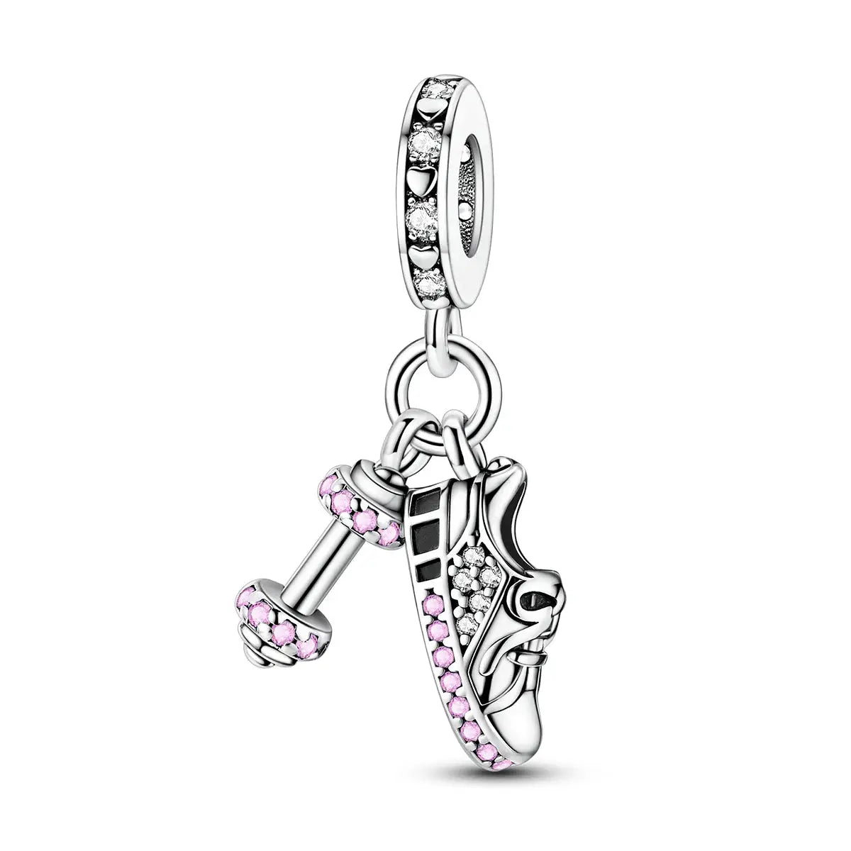 925 Silver Charm Openable Nesting Doll Rose Princess Dress Pendant for Bracelet DIY Fashion Jewelry