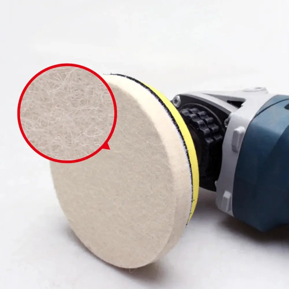 Wool Felt Polishing Pad For M10 M14 Polisher 75mm 100mm 125mm 150mm 180mm Wheel Glass Stainless Steel Scratch Repair