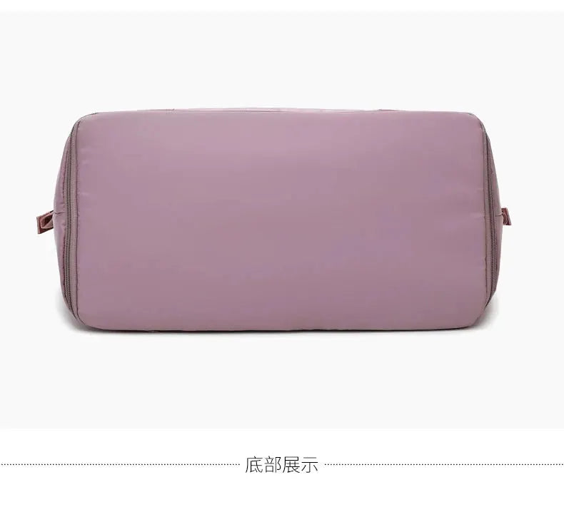 UNIXINU carry-on duffle bag, nylon waterproof in lavender, large-capacity travel tote
