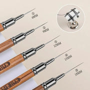 ProNail Craft Wood Handle UV Gel Nail Art Liner Brush for Precision Lines Stripes Flowers and Details