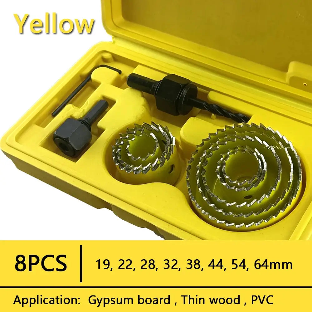 19 To 127mm Hole Saw Set Cup Style Wood Crown Drill Bit For Gypsum Board Wood PVC Plastic Density Board And Metal