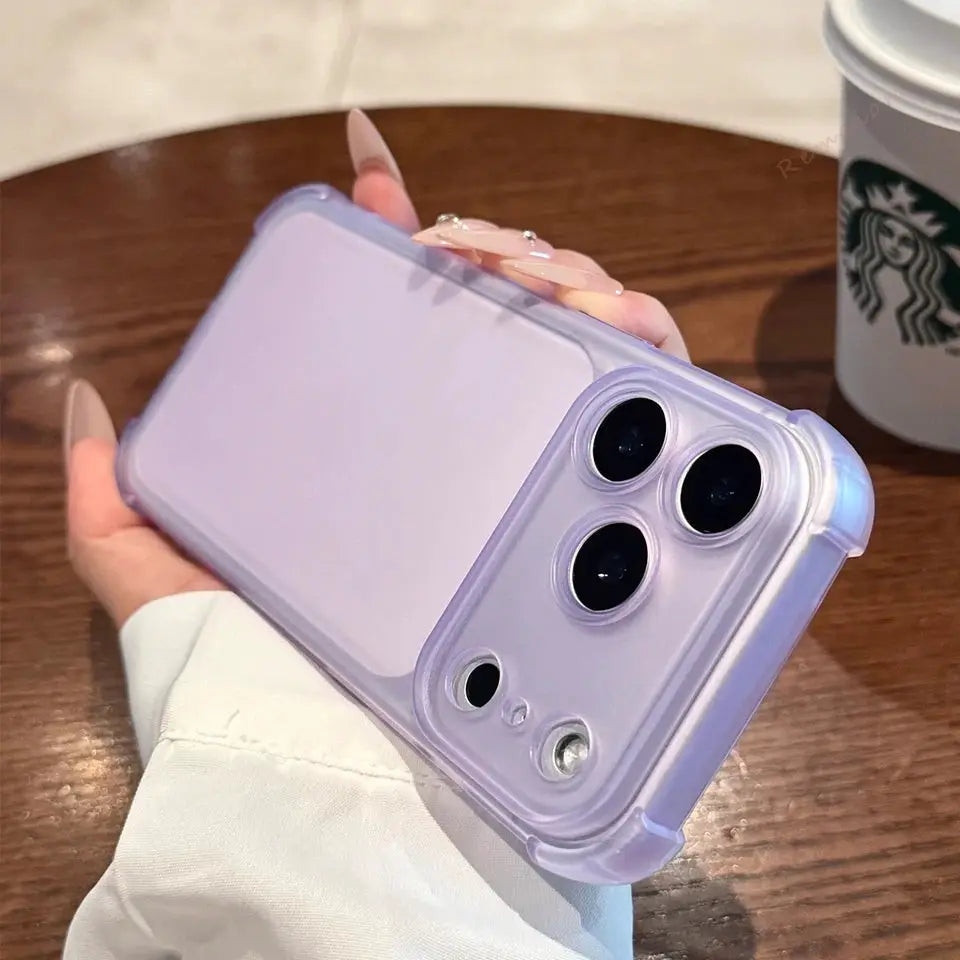 NovaGuard Cute Matte Clear Phone Case For iPhone 11 12 13 14 15 16 17 Pro Max Plus XR XS Shield Shockproof Protection