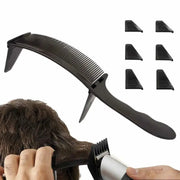 Wangda Barber Flat Top Haircut Comb Curved Arced Clipping Tool for Hair Cutting and Positioning