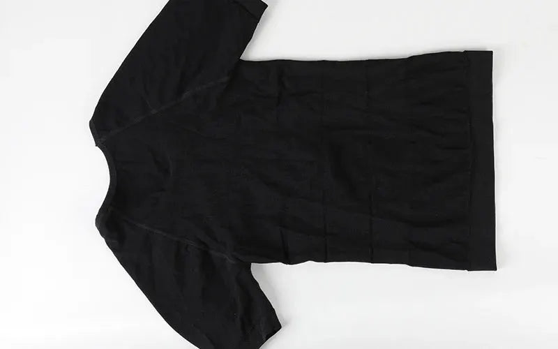 Simples Market black V-neck slimming compression undershirt body shaper
