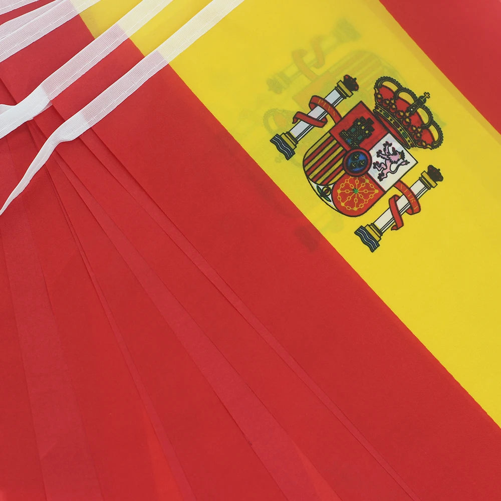 24 Pack Spanish Flags Bunting Pennant Banner 33 Feet Party Decor