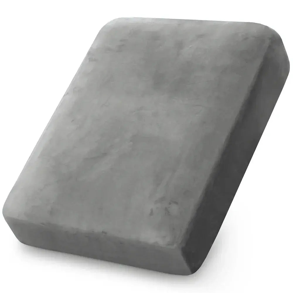 Simples Market velvet sofa cushion cover in gray plush fabric for living room protection