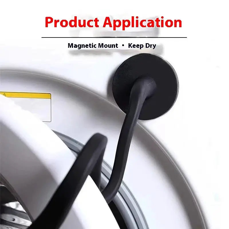 HOMEFISH Flexible Silicone Washer And Dryer Door Prop Easy To Use Bendable Sturdy Stopper For Odor Free Appliances