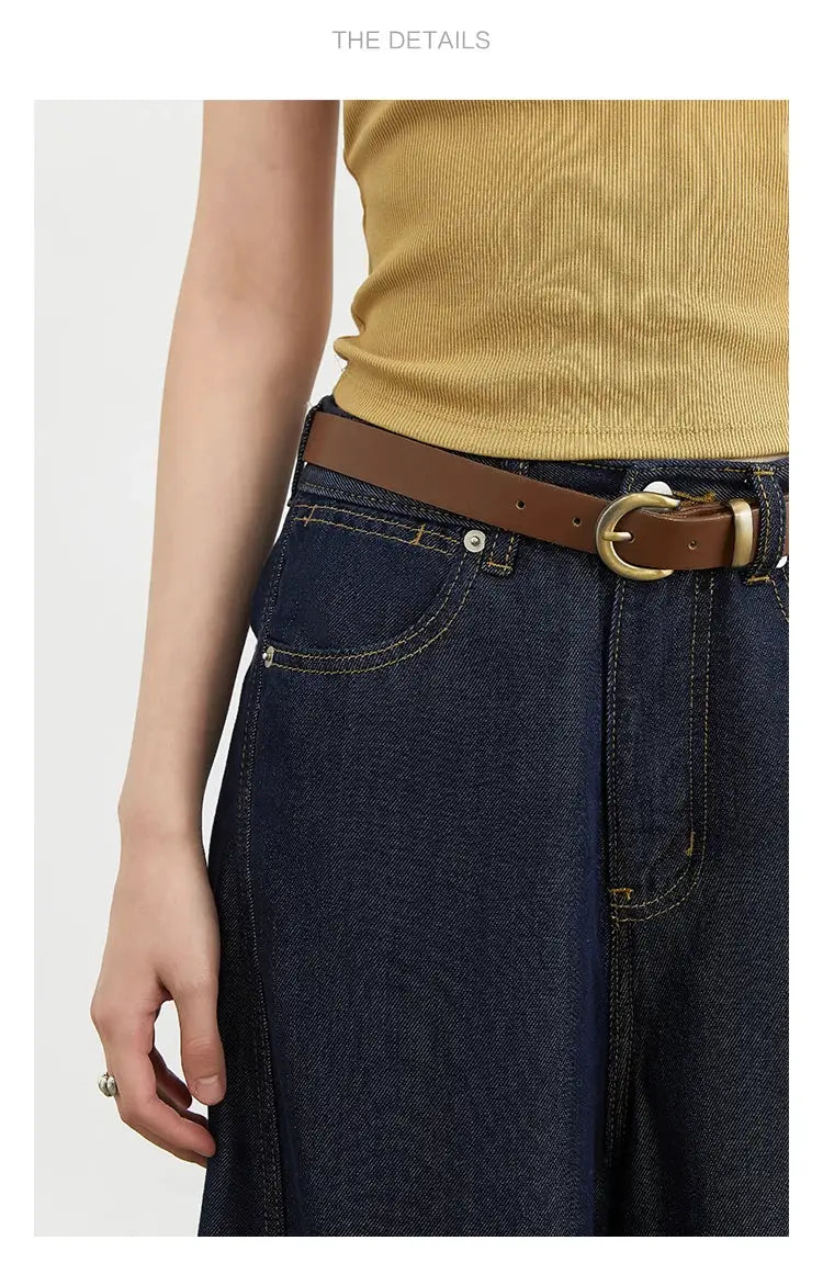 Chic Ven Womens Split High Waist Wide Leg Denim Jeans Spring 2025