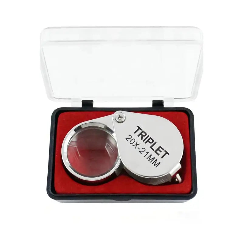 Adjustable 10x 20x 30x Magnifying Glass With 21mm Metal Foldable Lens For Jewelry Identification And Label Reading