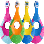 Bright Smiles Kids Toothbrush Set BPA Free Soft Silicone Bristles for Gentle Toddler Teeth Cleaning
