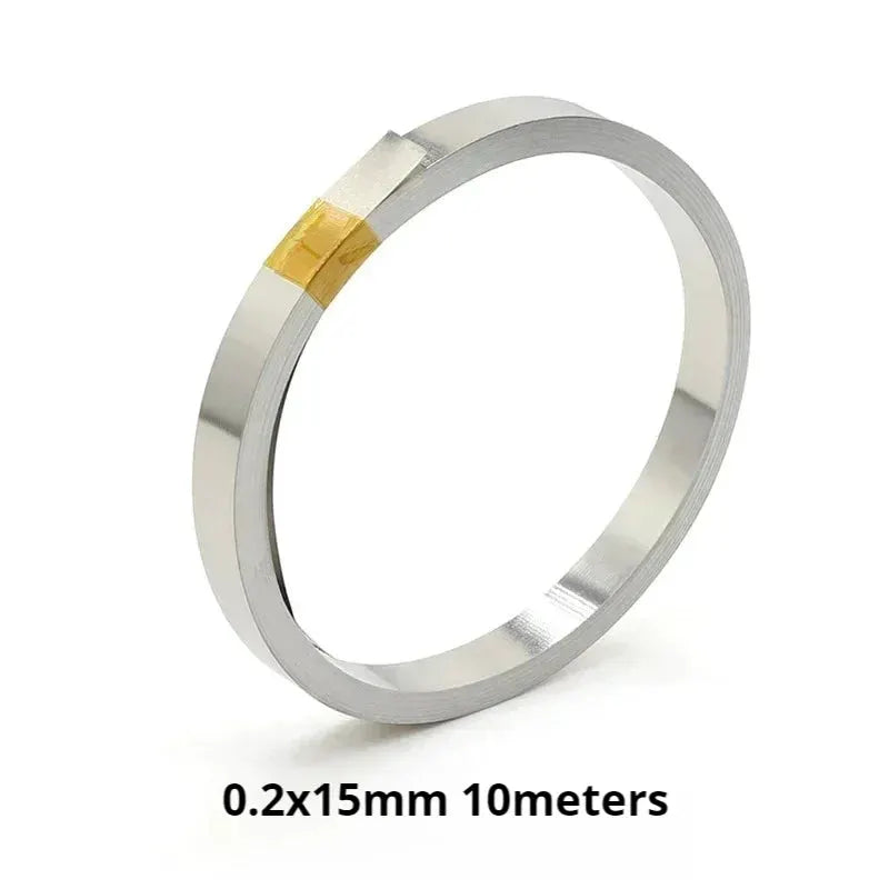 10m Roll Nickel Plated Steel Strip Connector For 18650 Li Ion Battery Spot Weld Belt 0.1mm 0.12mm 0.15mm 0.2mm