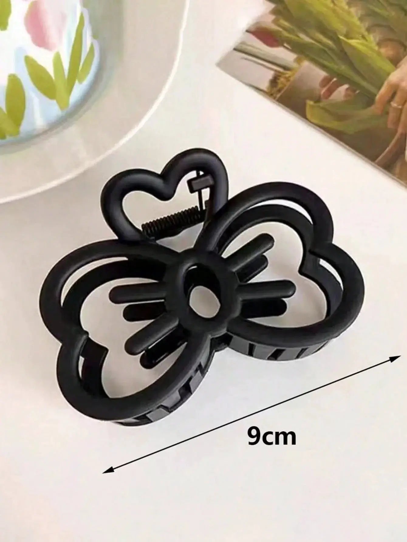 CandyCat Cat Bow Hair Clip Crab Hair Clip Plastic Claw Clip Candy Color Secure Hold For Girls And Women