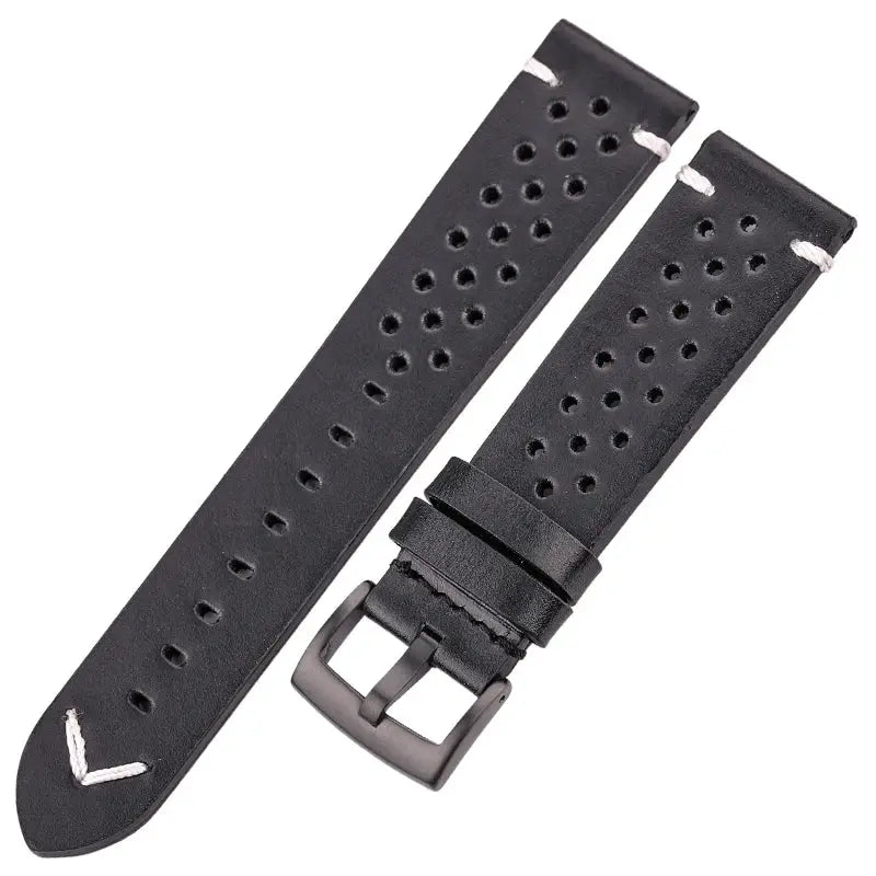 Heritage Leather Handmade Cowhide Watch Band 18mm 20mm 22mm 24mm Breathable Oil Wax Treated For Comfort