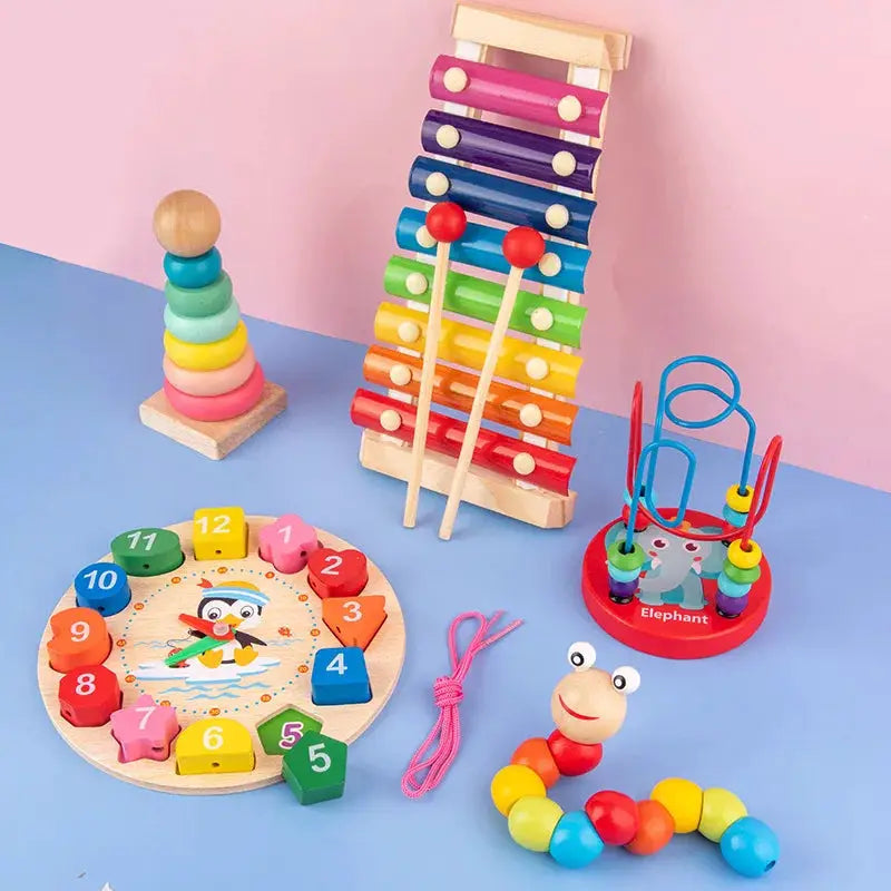 Montessori 3D Wooden Puzzles For Babies And Toddlers Early Learning Educational Wooden Toys Gift For Children