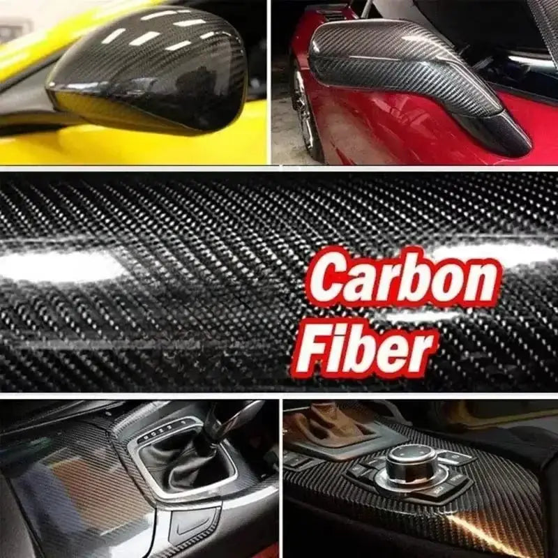 Car interior trim molding with carbon fiber weave, self-adhesive, Simples Market