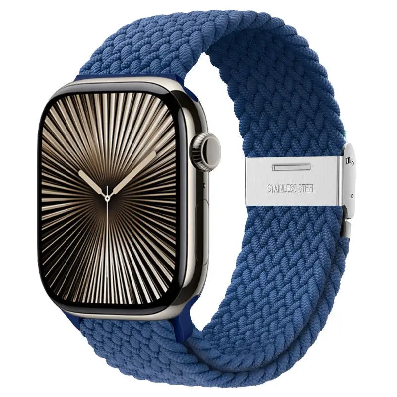 Strap For Apple watch band 46mm 45mm 44mm 49mm 40mm 41mm 42mm Braided loop correa bracelet iWatch series 10 8 9 7 5 2030