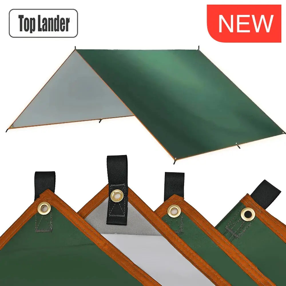 Ultralight Waterproof Tarp Tent 4x4m 5x3m 4x3m 3x3m Camping Awning Sun Shelter Garden Canopy for Outdoor Beach Hiking