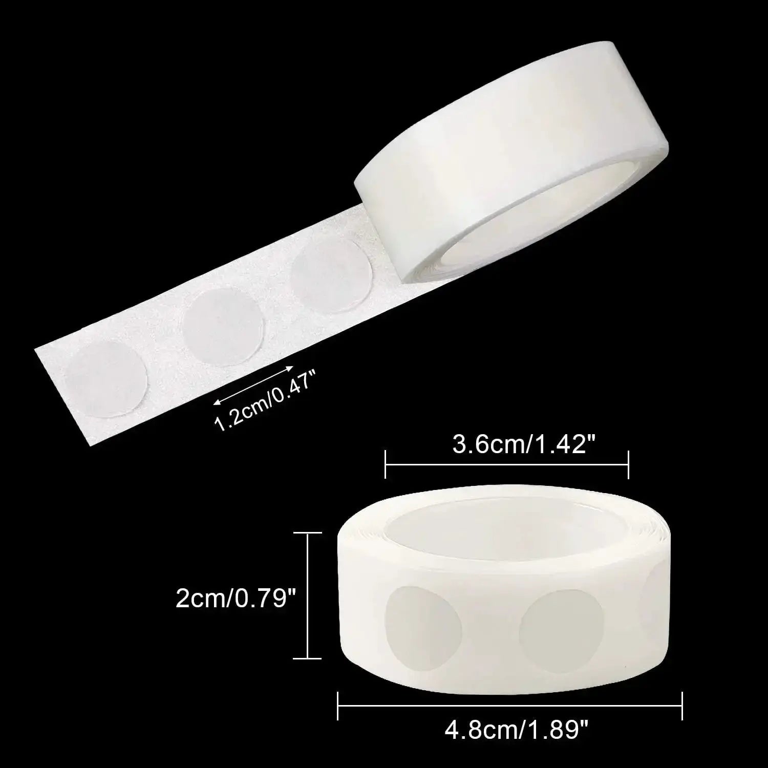 100 Pieces Per Roll Double Sided Removable Clear Stickers For Balloons And Party Decorations Christmas Wedding Birthday