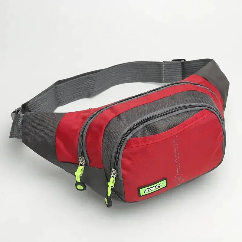 Travel Waist Bag Zipper Outdoor Sports Shoulder Bag Men's and Women's Waterproof Fashion Large - capacity Adjustable - Simples Market