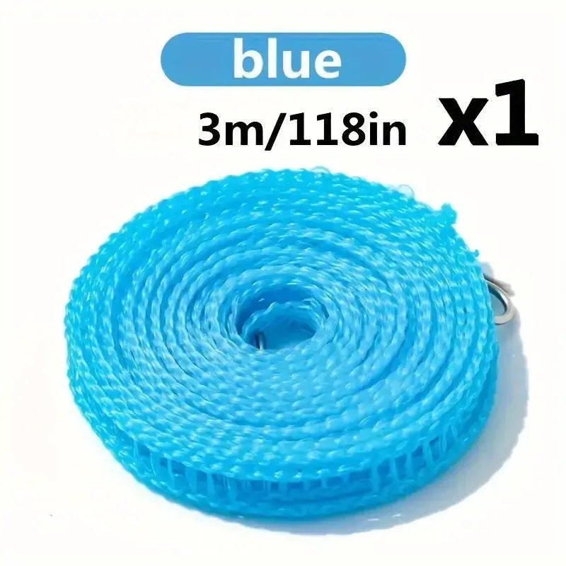 Portable Clothesline With Upgraded Thickened Anti Slip Windproof Drying Rope For Outdoor Camping And Home Use
