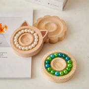 DIY Wooden Beading Design Board For Jewelry Making Bracelets Necklaces Crafts Tray Display
