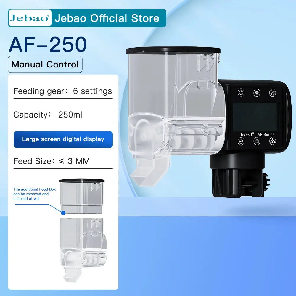Jebao Jecod Intelligent Automatic Fish Tank Feeder With Digital Timer And WiFi Remote Control For Aquariums