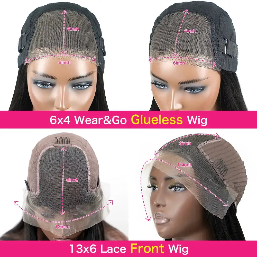 Glueless Wig Human Hair Deep Wave 13x6 HD Swiss Lace Frontal Curly Lace Front Ready To Wear Remy Pre Plucked Picku