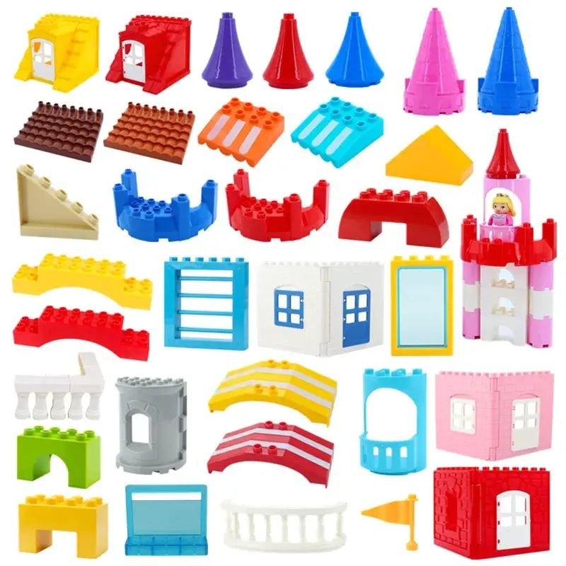 Big Building Blocks Princess Castle Set Compatible Large Bricks For Girls And Boys Kids Toys Gifts