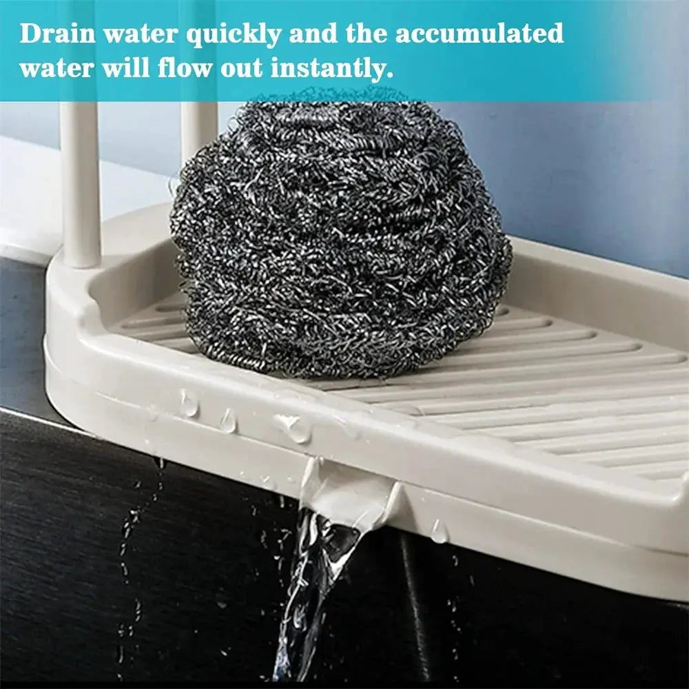 SwiftSavor Kitchen Rag Drain Stand Hygienic Ventilated Drainage Shelf For Sponges And Rags