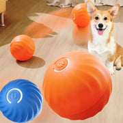 Automatic Moving Dog Toy Ball With Smart USB Jumping Rotating Interactive Chew Ball For Puppy