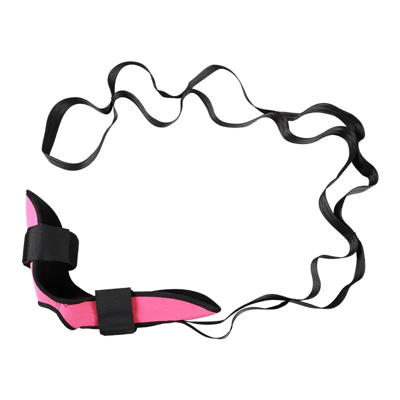 Yoga Stretching Band With Segmented Adjustment For Leg And Foot Rehabilitation Heel Calf Ankle Hip Lower Back Relief