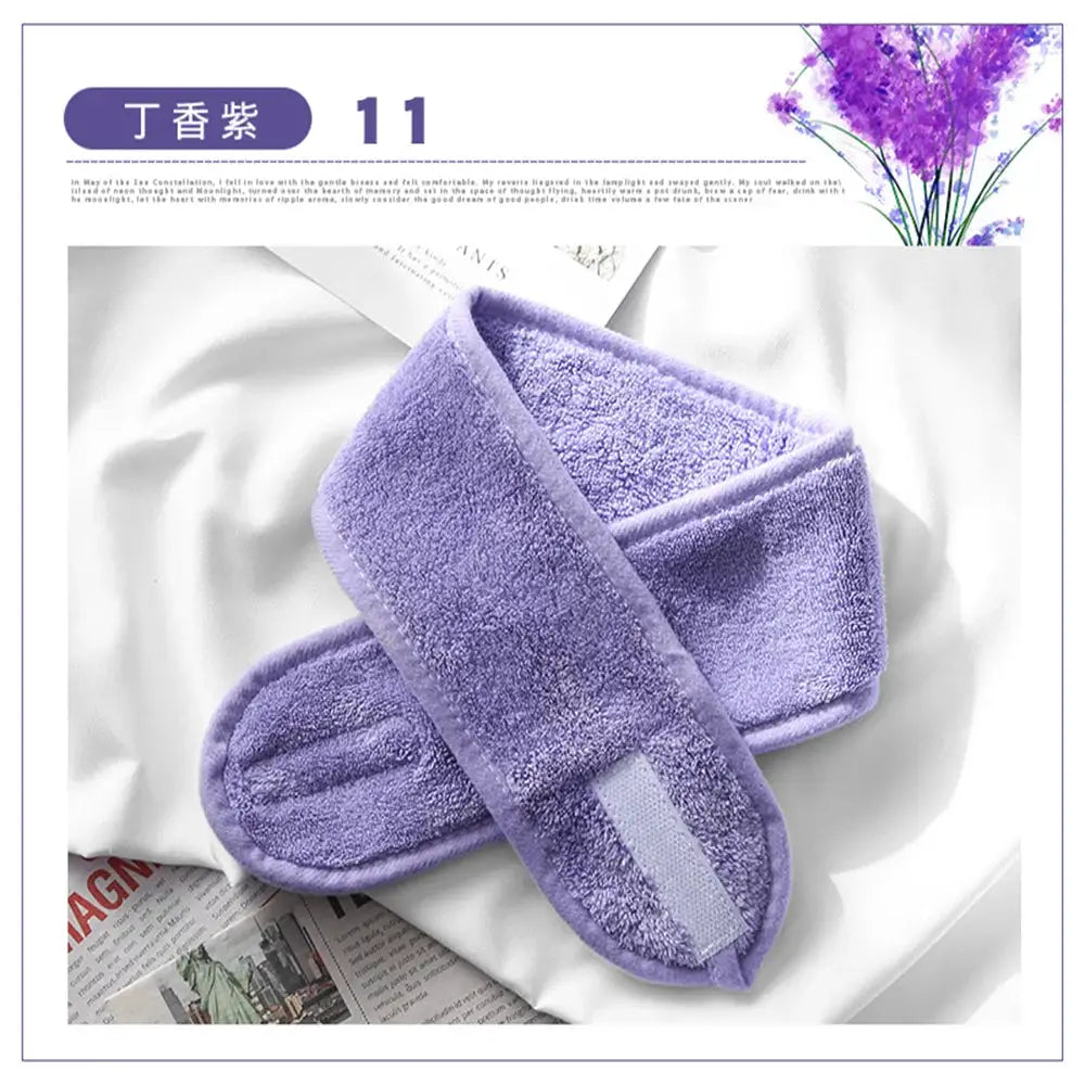 ZenVibe Women Adjustable Wide Headband for Yoga Spa Makeup Breathable Cotton Comfort