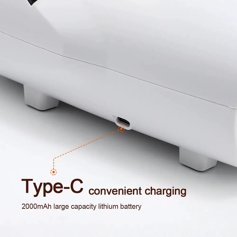 Simples Market white smart hand massager with Type-C charging and 2000mAh lithium battery