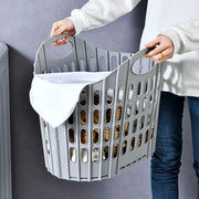 Foldable laundry hamper by Simples Market, gray, portable