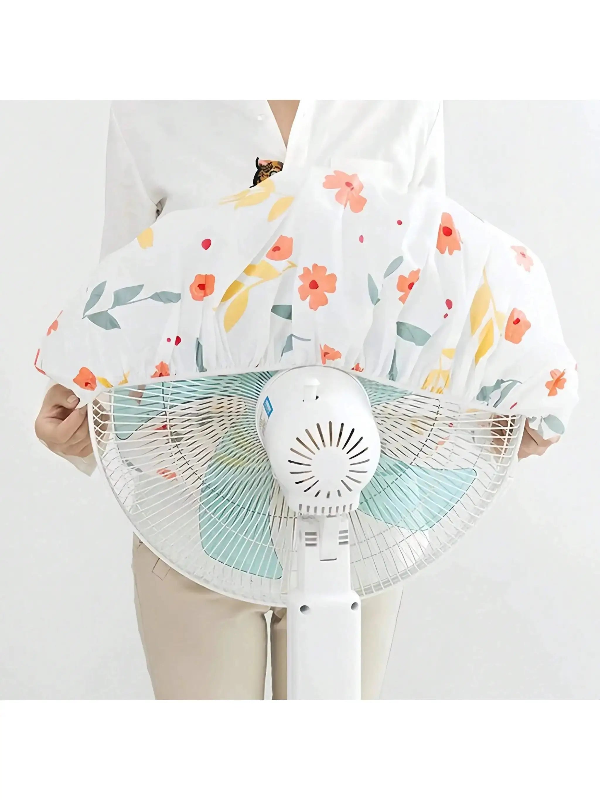 2 Pack Universal Full Cover Round Standing Fan Dust Covers For Storage Travel Home School Office Protection