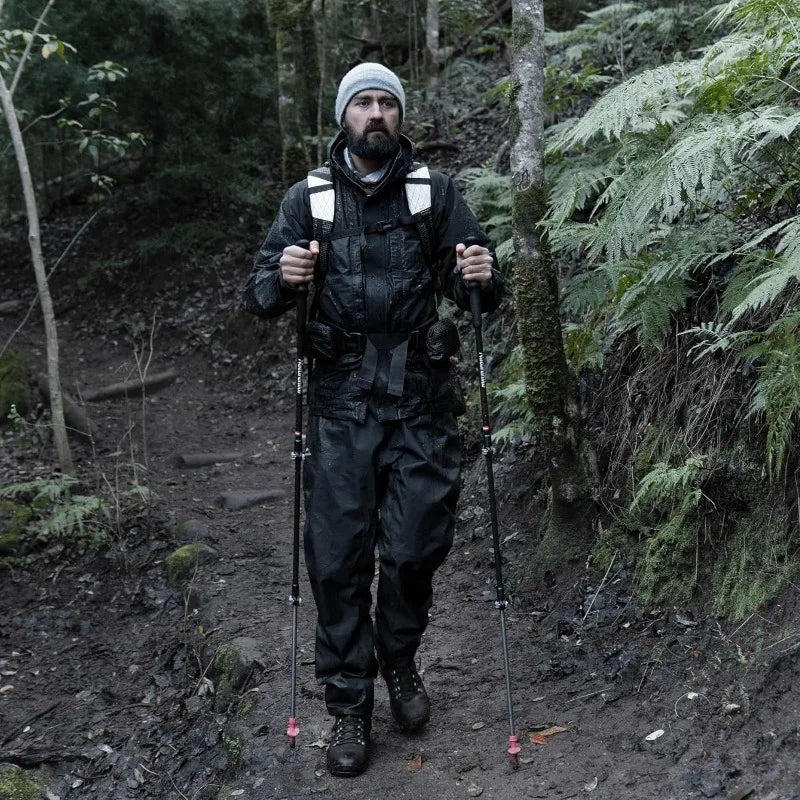 Naturehike rainproof hiking pants, black, ultralight, waterproof and breathable quick-dry fabric